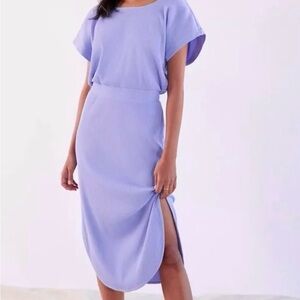 Daily Practice Anthropology Lavender periwinkle Midi Dress